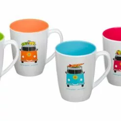 Flamefield Juego De 4 Tazas Camper Smiles 350 Ml