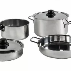 BERGER Juego De Cacerolas De Acero Inoxidable De 7 Piezas.