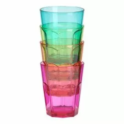 Flamefield Vasos De Soda 340 Ml Juego De 4 Colores
