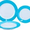 Gimex Juego De Platos De Melamina Azul Arco Iris 3 Pzas. -Cocinas y barbacoas Ventas 141524 2591200