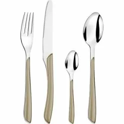 Kuppels Juego De Cubiertos De Acero Inoxidable Prisma 24 Pzas.
