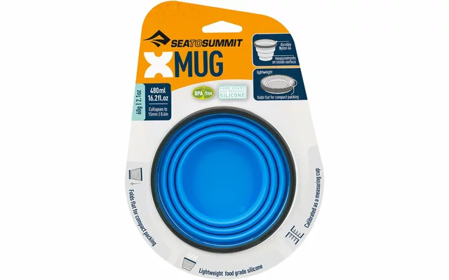 Sea To Summit X-Mug Vaso Plegable 480 Ml Azul Pacífico 6 Sea To Summit X-Mug Vaso Plegable 480 Ml Azul Pacífico - Imagen 4