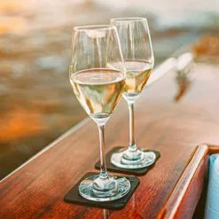 Copas De Champán Magnéticas Silwy 250 Ml Incl. Posavasos Juego De 2