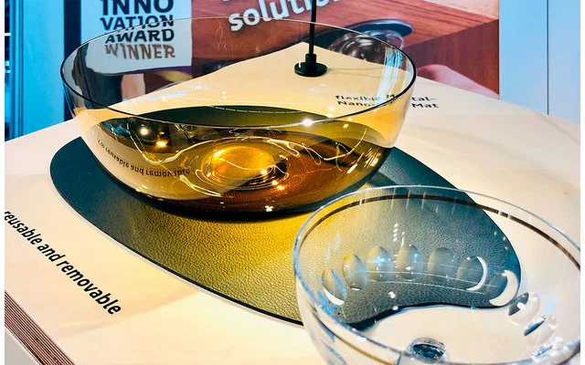 Salvamanteles Magnético Silwy Con Revestimiento De Cuero Grande Negro 5 Salvamanteles Magnético Silwy Con Revestimiento De Cuero Grande Negro - Imagen 3