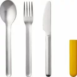 Juego De Cubiertos De Acero Inoxidable Mepal Bloom Incl. Funda De Plástico 3 Piezas Pebble Yellow -Cocinas y barbacoas Ventas 349268 2655203