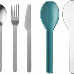 Juego De Cubiertos De Acero Inoxidable Mepal Ellipse Incl. Funda Protectora 3 Pzas. Verde Nórdico -Cocinas y barbacoas Ventas 349277 2545450 1