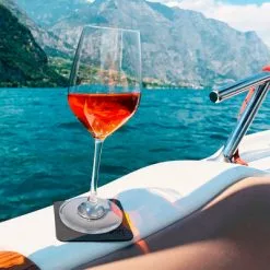 Silwy Imán Copas De Cristal Vino Con Posavasos 250 Ml Juego De 2 -Cocinas y barbacoas Ventas 362739 2548435