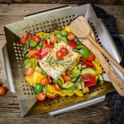 Cesta Para Verduras Grillfürst De Acero Inoxidable 34,5 X 34,5 X 7 Cm -Cocinas y barbacoas Ventas 384713 2808581