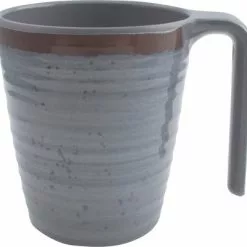 Bo-Camp Taza De Melamina 400 Ml Set 4 Piezas Gris / Marrón -Cocinas y barbacoas Ventas 385444 2833801