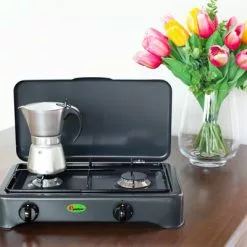 Estufa De Gas CF Parker De 2 Fuegos Sin Fusible De Encendido Antracita -Cocinas y barbacoas Ventas 397944 2906034