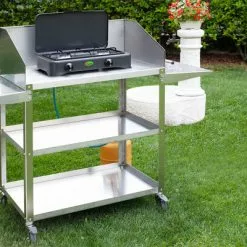 Estufa De Gas CF Parker De 2 Fuegos Sin Fusible De Encendido Antracita -Cocinas y barbacoas Ventas 397995 2906052