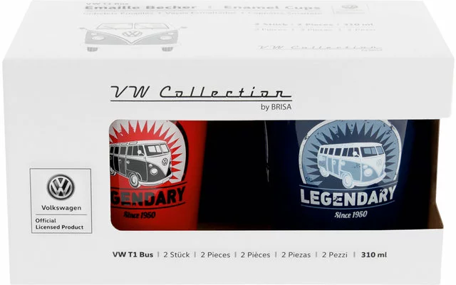 Taza Esmaltada VW Collection T1 Bus Juego De 310 Ml 2 Piezas 6 Taza Esmaltada VW Collection T1 Bus Juego De 310 Ml 2 Piezas - Imagen 4