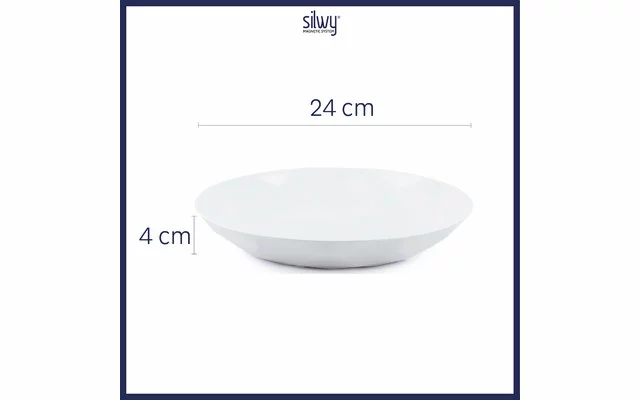 Silwy Juego De Placas Magnéticas Universales 6 Piezas Blanco 4 Silwy Juego De Placas Magnéticas Universales 6 Piezas Blanco - Imagen 2