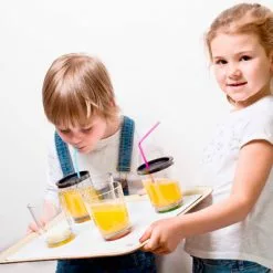 Juego De Vasos De Plástico Magnéticos Silwy, Con Tapa Y Posavasos De Gel Metálico, 6 Unidades