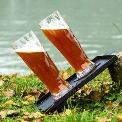 Silwy Cerveza Imán Vasos De Plástico Incl. Posavasos De Gel Metálico 2 Pcs -Cocinas y barbacoas Ventas 435204 3101183