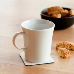 Silwy Tazas De Mango Magnético De Porcelana Incl. Almohadillas De Gel Nano De Metal 2 Piezas Posavasos Blancos -Cocinas y barbacoas Ventas 435759 3104516