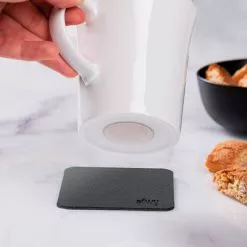 Silwy Tazas De Mango Magnético De Porcelana Incl. Almohadillas De Gel Nano De Metal 2 Piezas Posavasos Blancos -Cocinas y barbacoas Ventas 435777 3104558