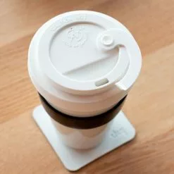 Silwy To-Go Cup Taza De Porcelana Con Tapa Incl. Posavasos De Metal Con Nano-gel -Cocinas y barbacoas Ventas 435780 3104630