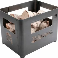 VW Collection Colección VW T1 Cesta De Fuego De Acero Corten Con Diseño De Caja De Bebidas