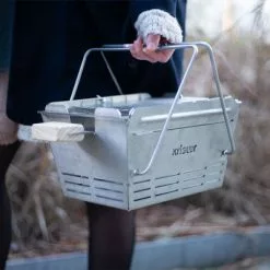 Parrilla De Carbón De Acero Inoxidable Extensible Knister Premium Con Pincho Incluido -Cocinas y barbacoas Ventas 441690 3120962