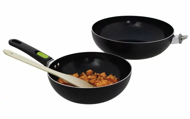 Sartén Wok Eurotrail Con Revestimiento Antiadherente 24 Cm 3 Sartén Wok Eurotrail Con Revestimiento Antiadherente 24 Cm