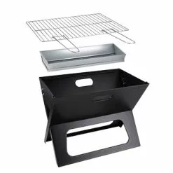 Parrilla De Picnic/carbón Berger Con Mecanismo De Plegado