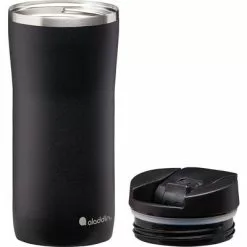 Taza Térmica De Acero Inoxidable Aladdin Mocca De 0,35 Litros De Color Negro Lava