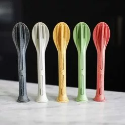 Koziol Klikk Juego De Cubiertos De Bolsillo 3 Piezas Gris Ceniza -Cocinas y barbacoas Ventas 502955 3431277 4