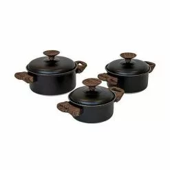 Bo-Camp Industrial Cookware Set Stewert Saucepan Set 3 Pieces