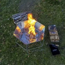 Parrilla Y Cuenco De Fuego Hexagonal Origin Outdoors 40 X 45 Cm -Cocinas y barbacoas Ventas 517382 3485083