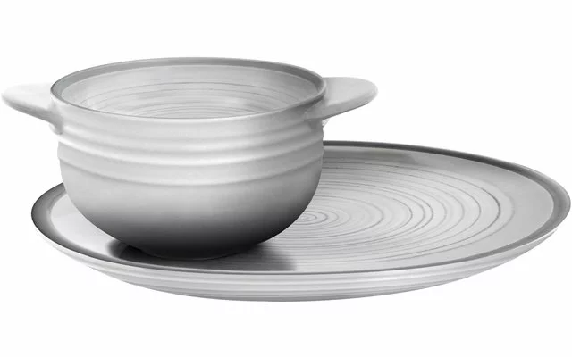 Brunner Bellagio Bol 2 Piezas 24 X 18 Cm Blanco/gris 3 Brunner Bellagio Bol 2 Piezas 24 X 18 Cm Blanco/gris