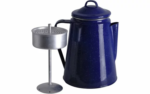 Cafetera Esmaltada Origin Outdoors 1.8 Litros Azul 4 Cafetera Esmaltada Origin Outdoors 1.8 Litros Azul - Imagen 2