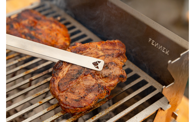 Pinzas Para Parrilla Fennek Pequeñas 32 Cm Plata 6 Pinzas Para Parrilla Fennek Pequeñas 32 Cm Plata - Imagen 4