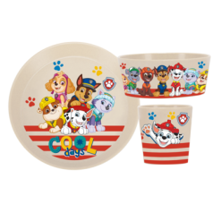 Koziol Connect Vajilla Paw Patrol 3 Piezas Crema