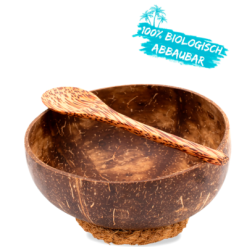 Chinchilla Juego De 2 Cáscaras De Coco Con Cuchara Y Soporte