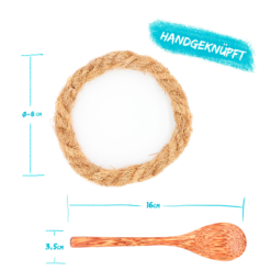 Chinchilla Juego De 2 Cáscaras De Coco Con Cuchara Y Soporte -Cocinas y barbacoas Ventas 636875 4445219