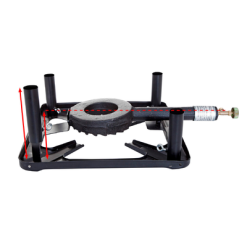 ALL'GRILL All Grill Set De Cocina Grande Con Placa De Hierro Fundido Luz 38 Cm Sin Fusible De Encendido