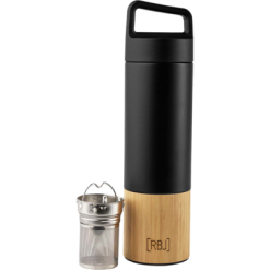 Rebel Outdoor Termo Para Exteriores Rebel Con Colador De Té 530 Ml Bambú Negro