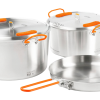 GSI Glacier Stainless Steel Base Camper Cook Set 6 Piece Large -Cocinas y barbacoas Ventas 648930 4582071