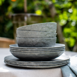 Koziol Club Plate Fondo 220 Mm Nature Gris Ceniza -Cocinas y barbacoas Ventas 727532 4915592 1