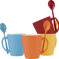 Gimex Taza Con Cuchara Rainboiw 4pcs.