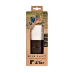 Light My Fire MyCup'n Lid Corto Orgánico 4-pack Crema/cacao